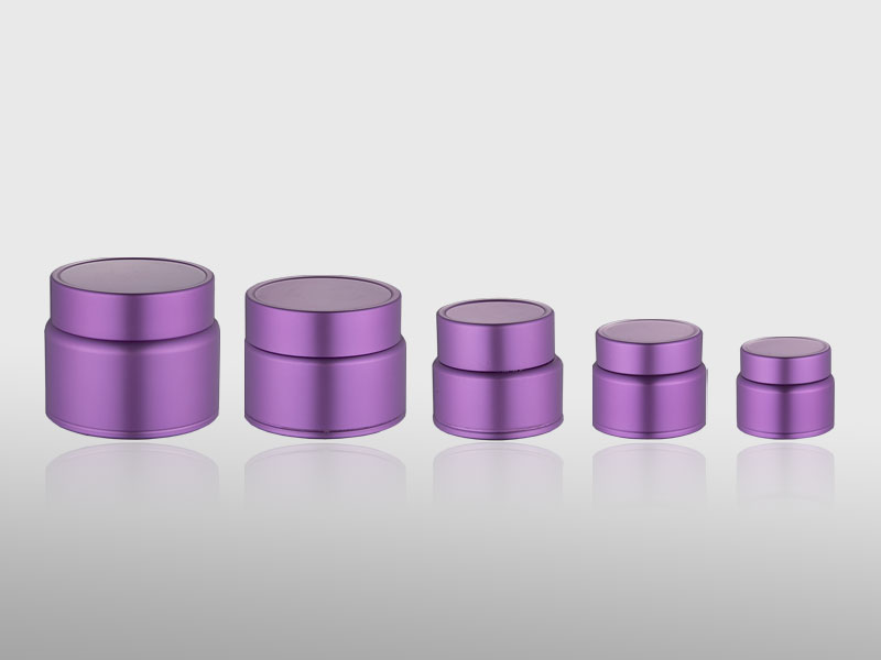 High end custom color aluminum jar for face cream 