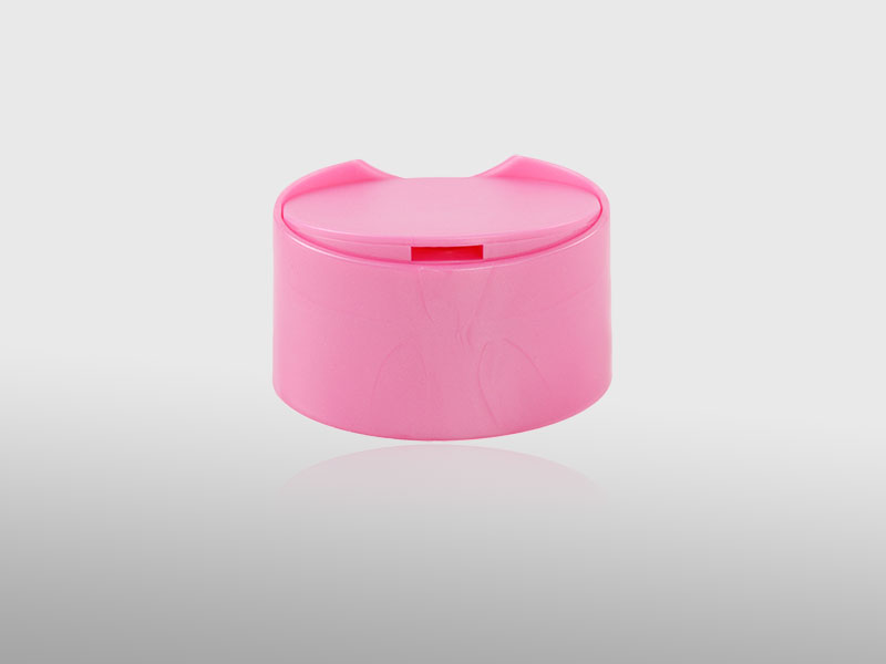 Elliptical shape plastic disc top cap